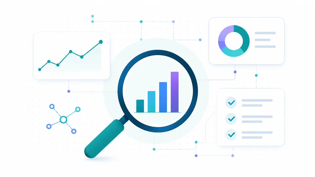 Research and analytics illustration